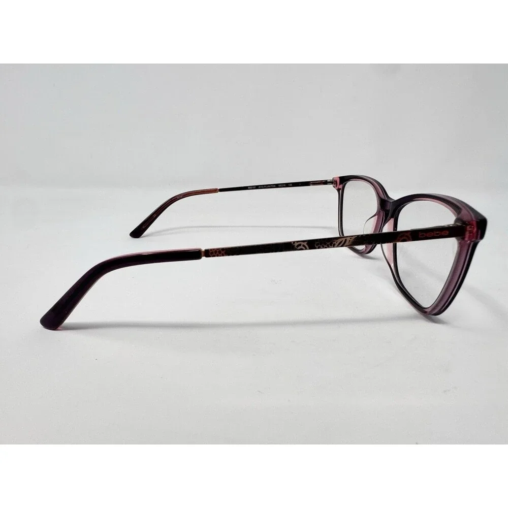 Bebe BB5187 Eyeglass Frames Only 55-16-140 Plum Pink Authentic